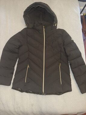 Michael Kors Women's Packable Quilted Puffer Jacket Black  Size S